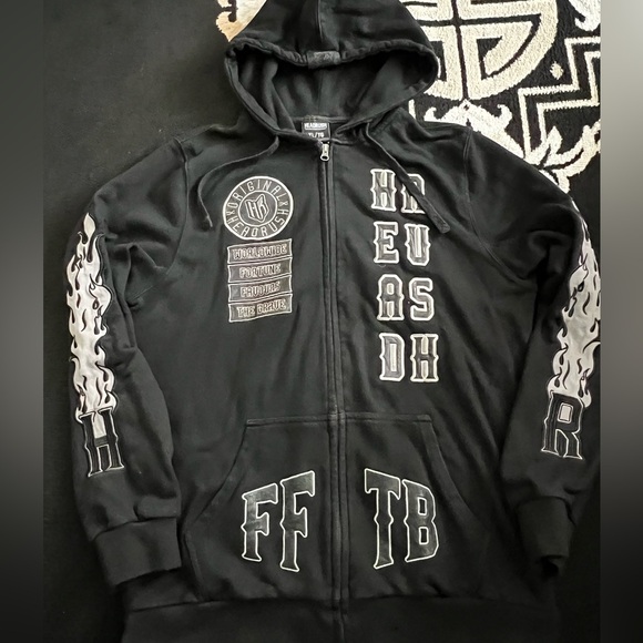 Used Original Headrush Zip up hoodie size XL - Picture 2 of 3